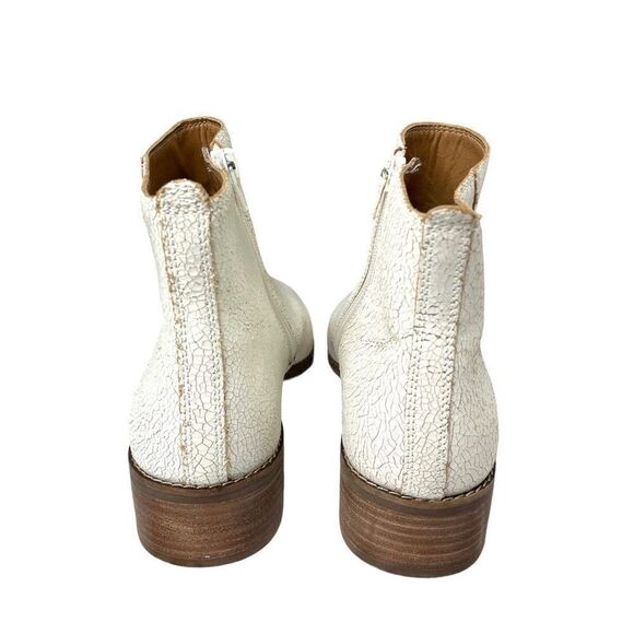 Lucky Brand Lenree distressed leather Bootie Sz 8.5 white boho - Picture 7 of 12